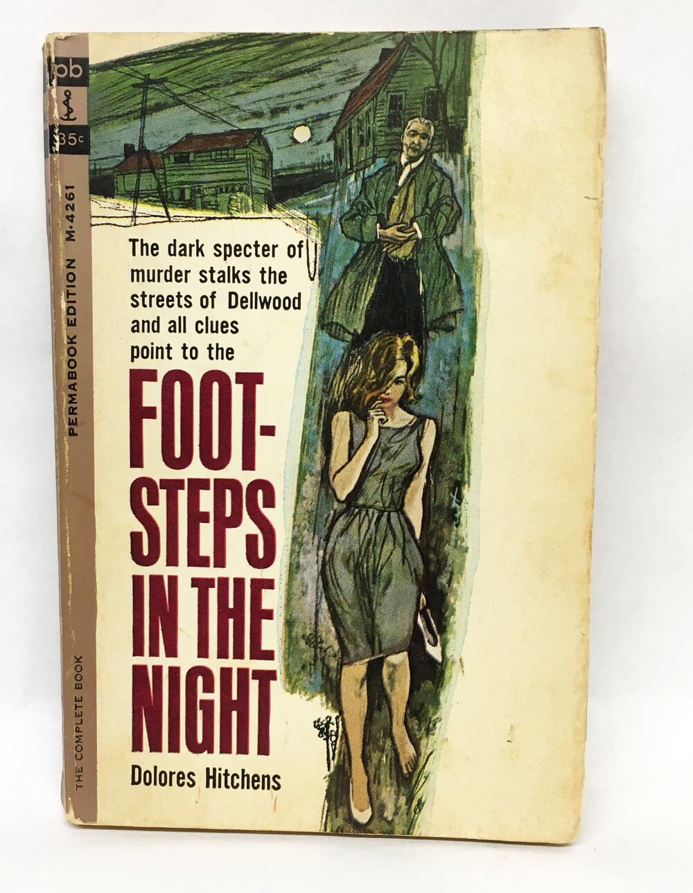 Vintage 1962 Footsteps in the Night Book - Dolores Hitchens Paperback
